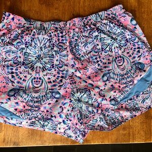 Lilly Pulitzer Pink and Blue Patterned Women Shorts